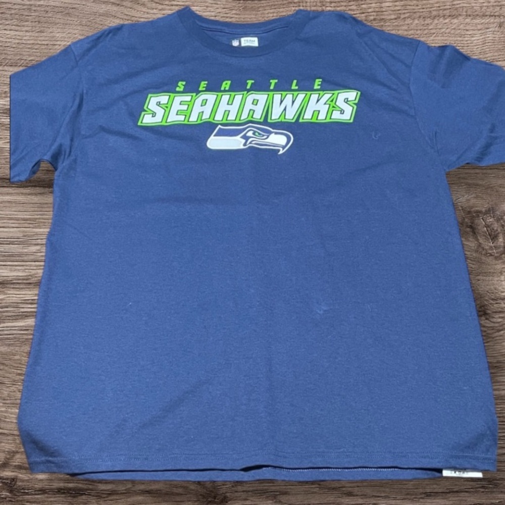 Seattle Seahawks Navy Blue Shirt Men’s Size XL